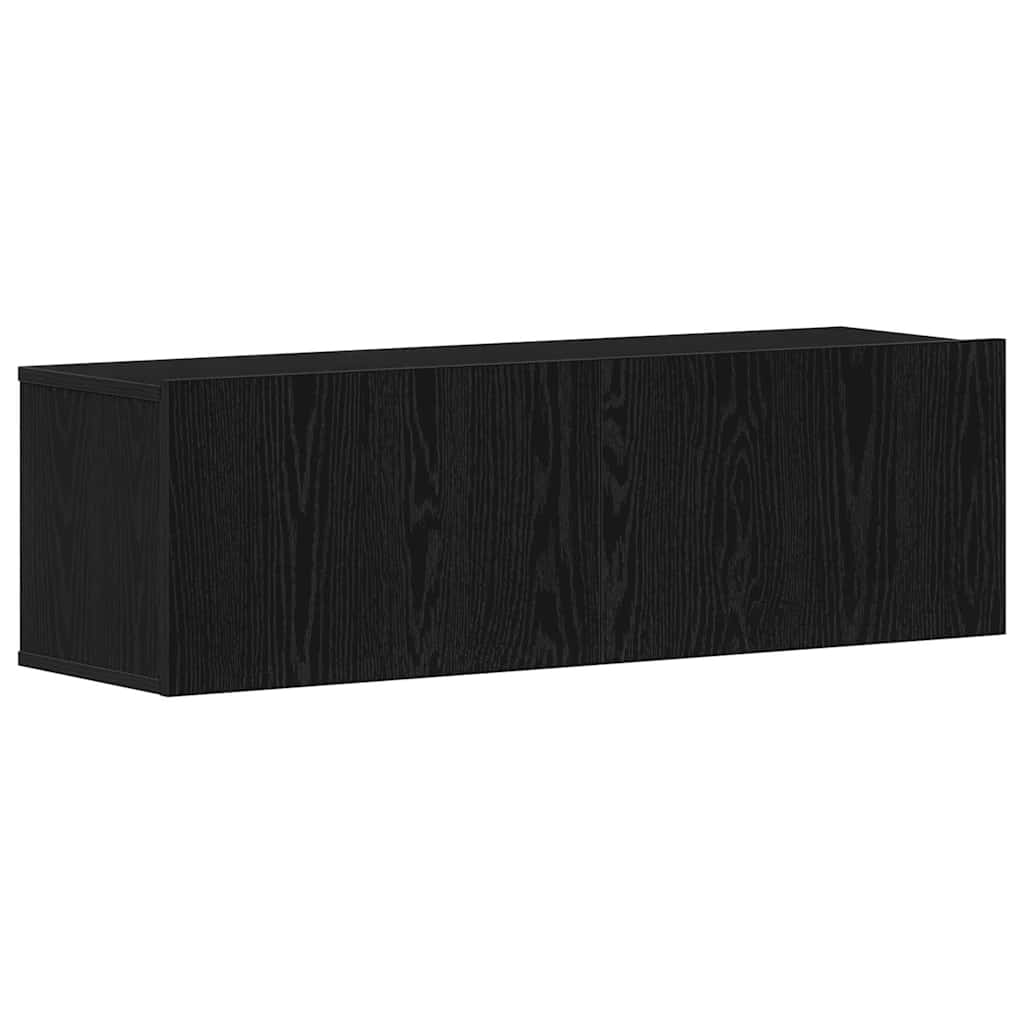 Set mobile TV 5 pcs Rovere nero 100 x 30 x 30 cm