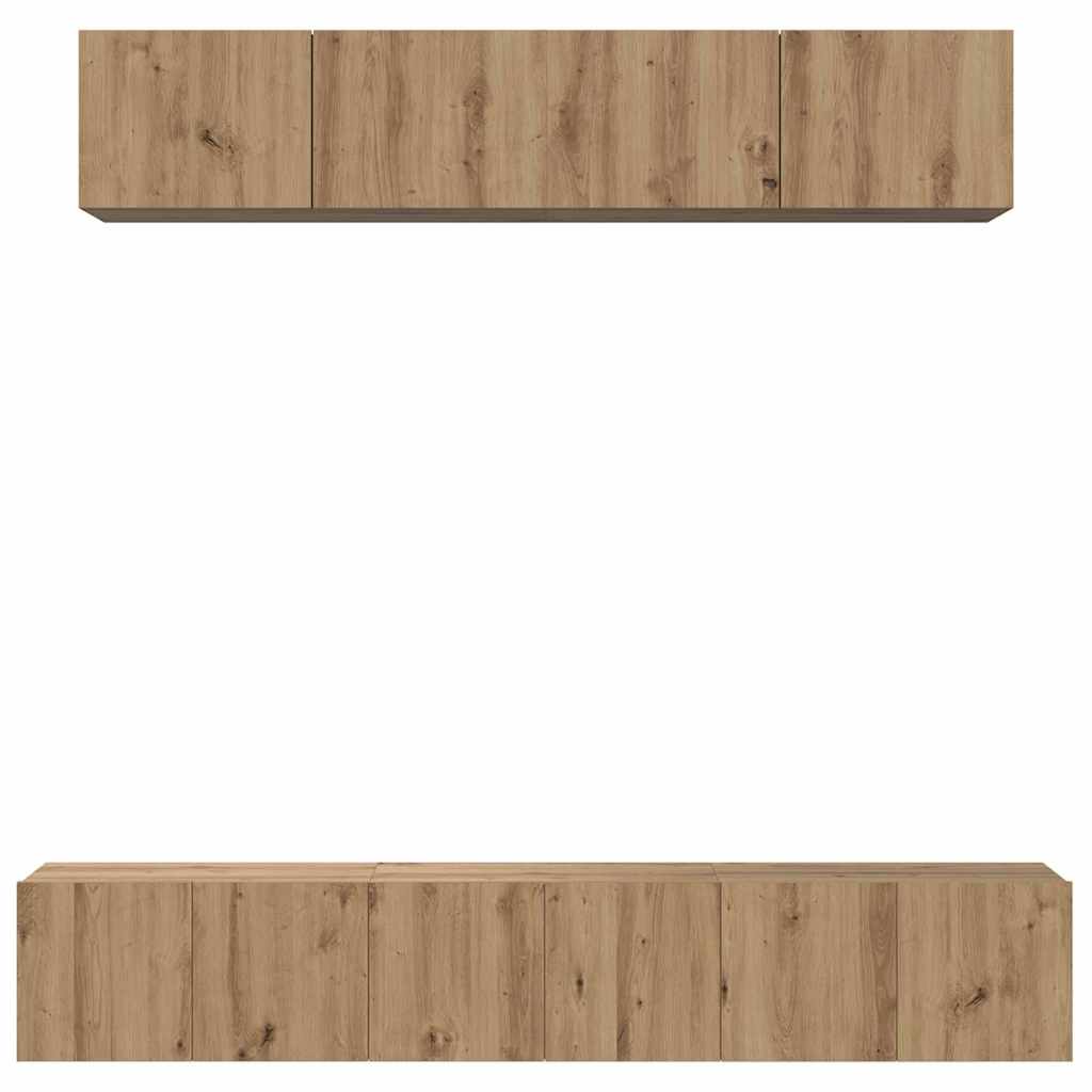 Set mobile TV 5 pcs rovere artigianale 100 x 30 x 30 cm