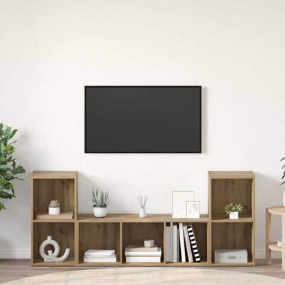 Mobile TV 3 pcs Marrone 107 x 35 x 37 cm Legno multistrato