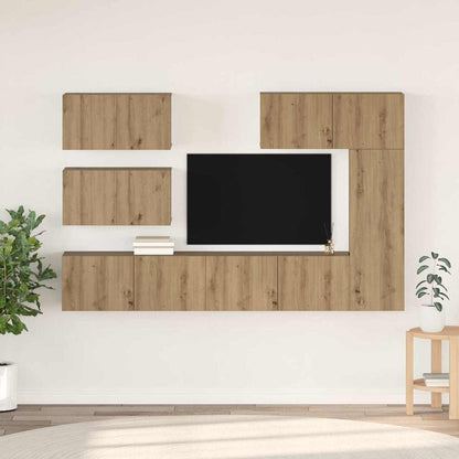 Set mobile TV 6 pcs rovere artigianale 30.5 x 30 x 90 cm