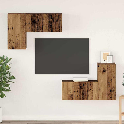 Set mobile TV 4 pcs Legno vecchio 60 x 30 x 30 cm