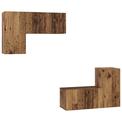 Set mobile TV 4 pcs Legno vecchio 60 x 30 x 30 cm