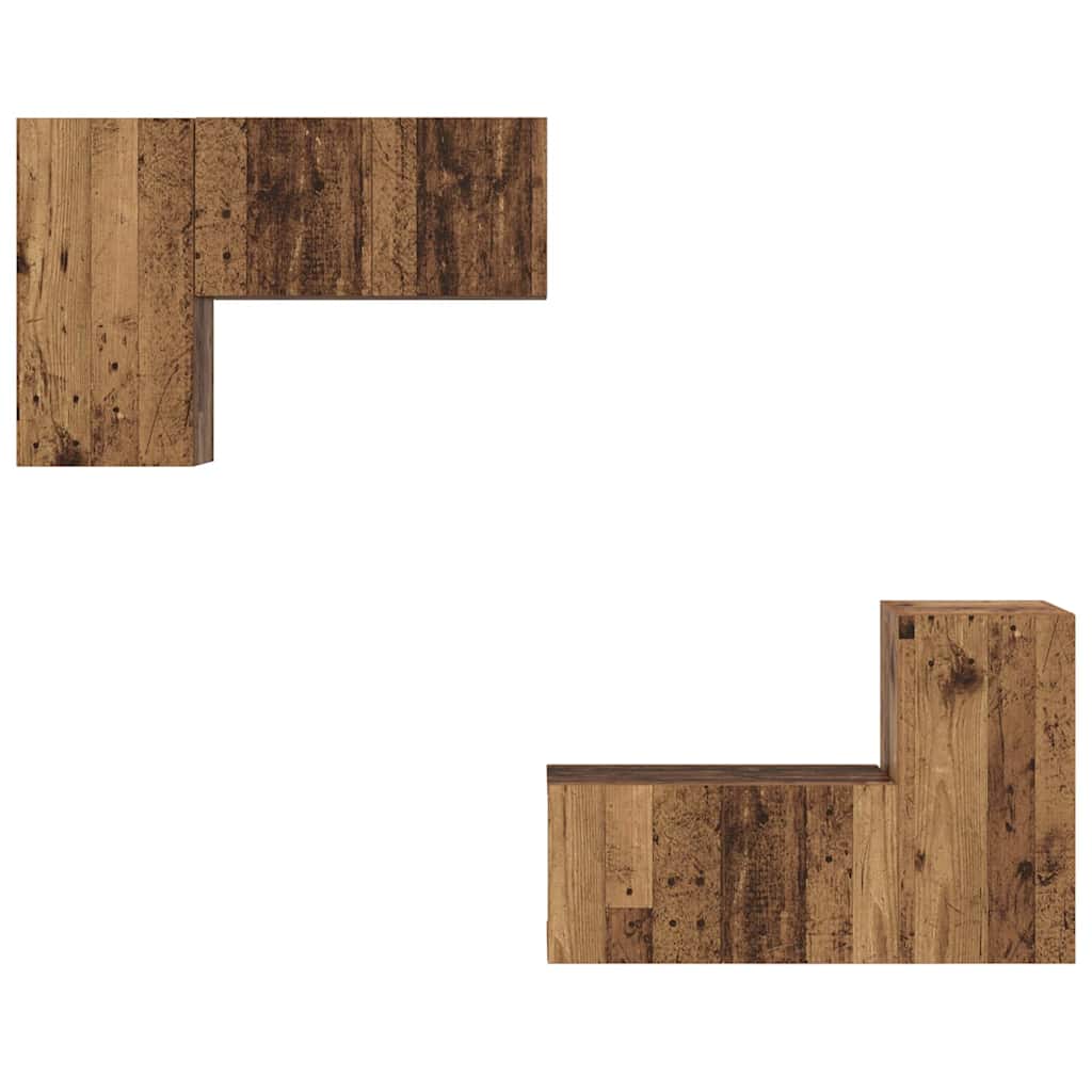 Set mobile TV 4 pcs Legno vecchio 60 x 30 x 30 cm