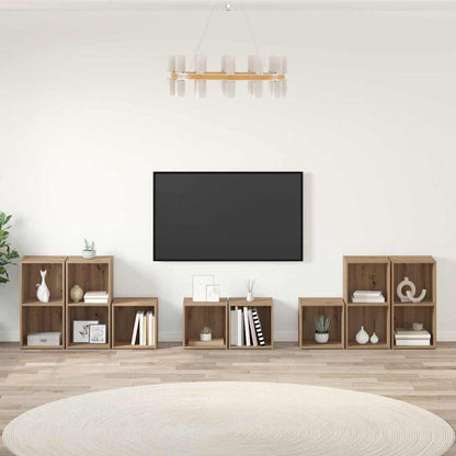 Set di mobili TV 8 pcs Rovere artigianale Legno multistrato