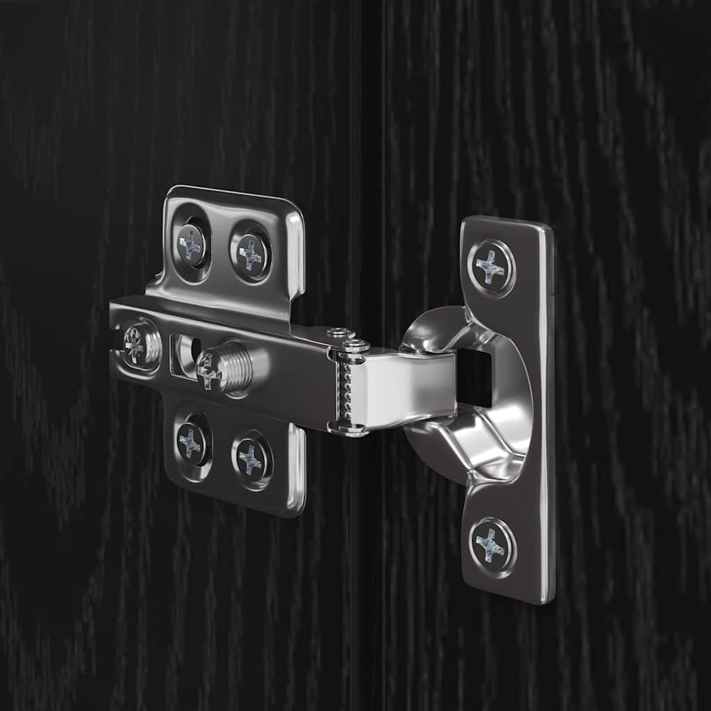 Set mobile TV Rovere nero Legno multistrato