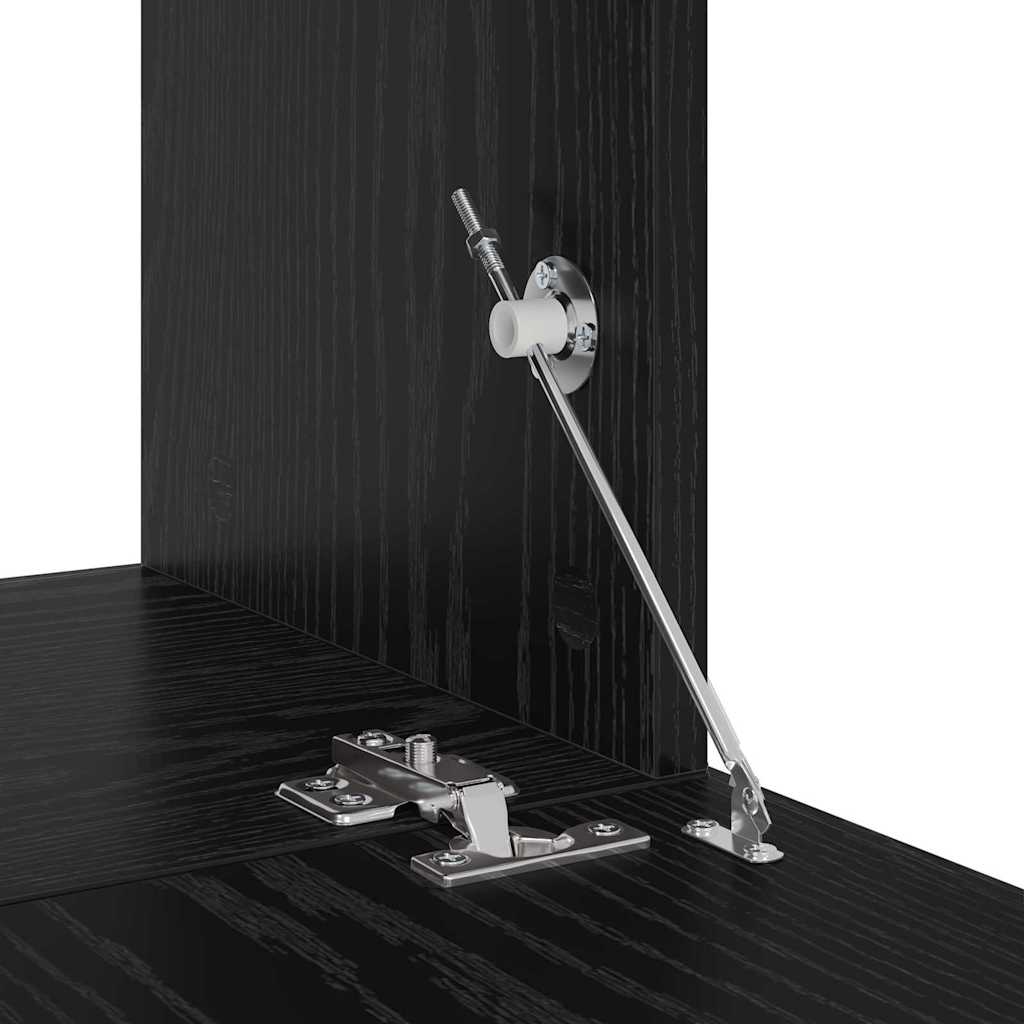 Set mobile TV Rovere nero Legno multistrato