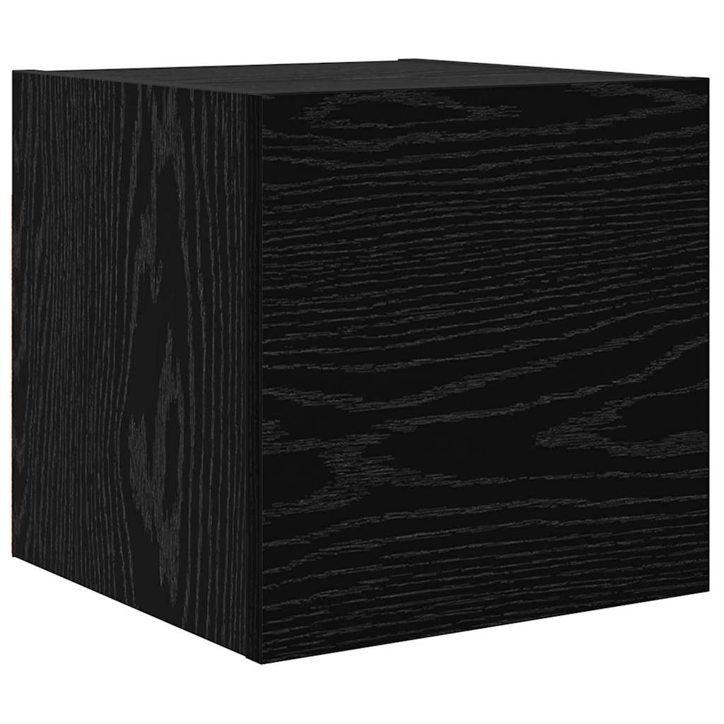 Set mobile TV 8 pcs Rovere Nero Legno multistrato | homemem39