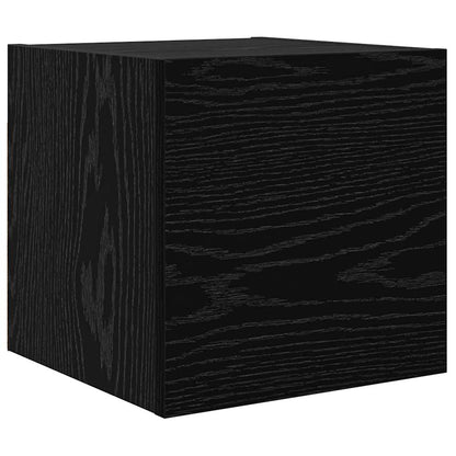 Set mobile TV 8 pcs Rovere Nero Legno multistrato | homemem39