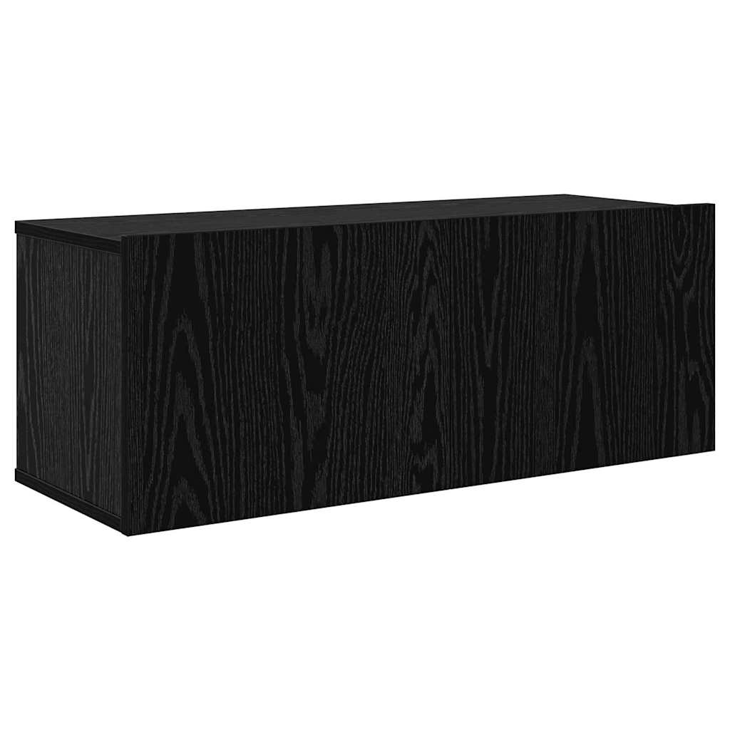 Set mobile TV 8 pcs Rovere Nero Legno multistrato | homemem39