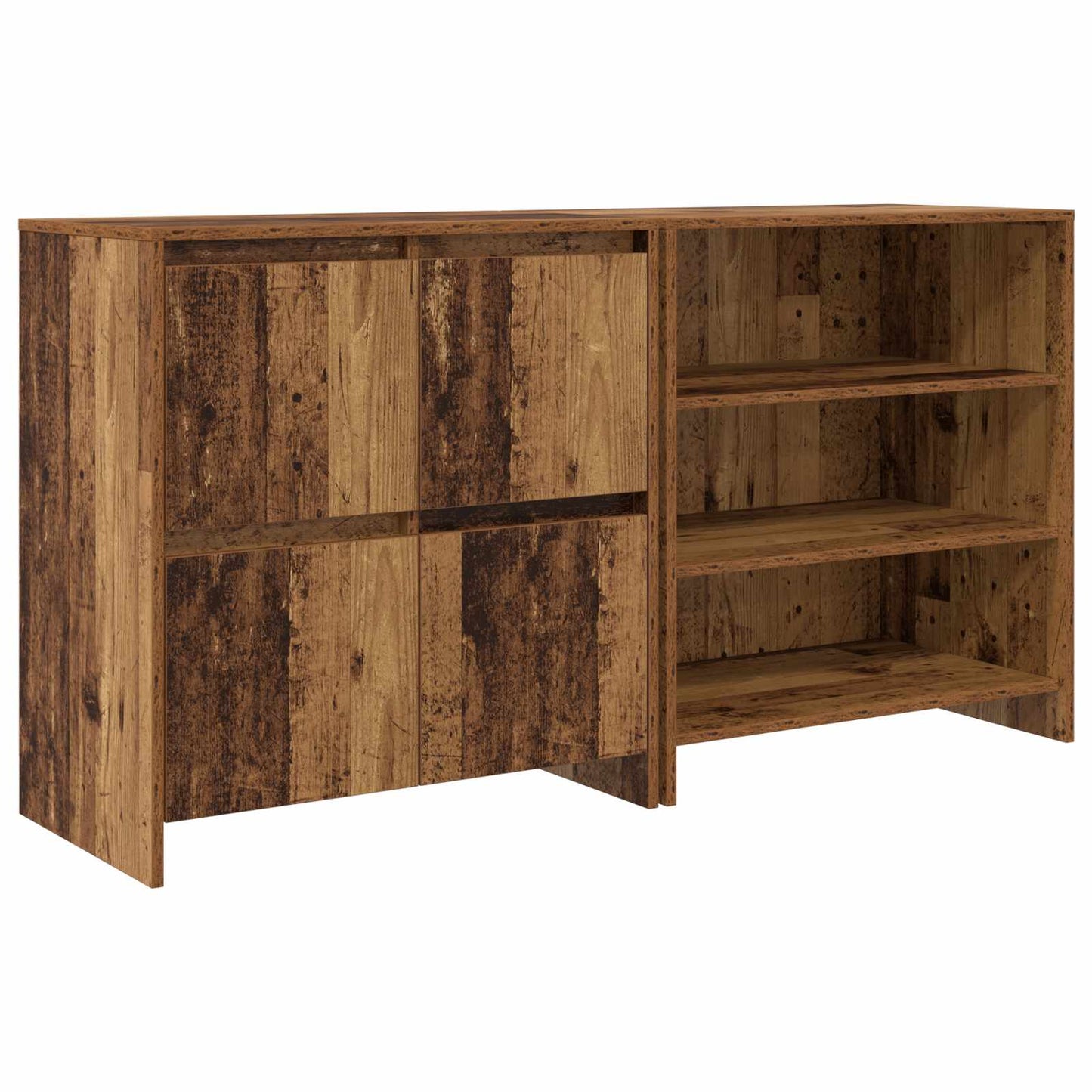 Credenza 2 pcs Legno vecchio 70 x 41 x 75 cm Legno multistrato | homemem39