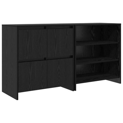 Credenza 2 pcs Rovere Nero 70 x 41 x 75 cm Legno multistrato | homemem39