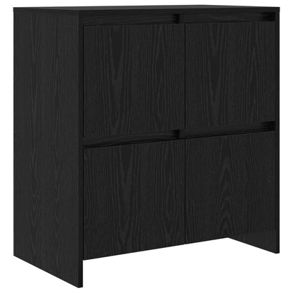 Credenza 2 pcs Rovere Nero 70 x 41 x 75 cm Legno multistrato | homemem39