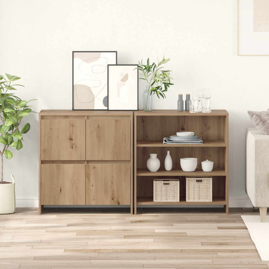 Credenza 2 pcs Rovere artigianale 70 x 41 x 75 cm