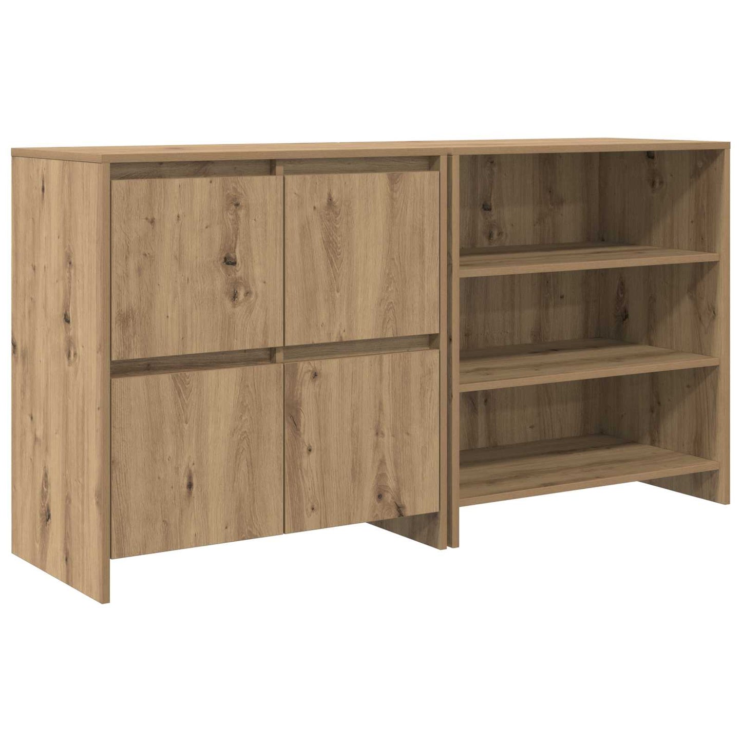 Credenza 2 pcs Rovere artigianale 70 x 41 x 75 cm