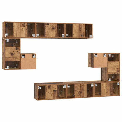 Set mobile TV 10 pcs Legno vecchio 60 x 30 x 30 cm