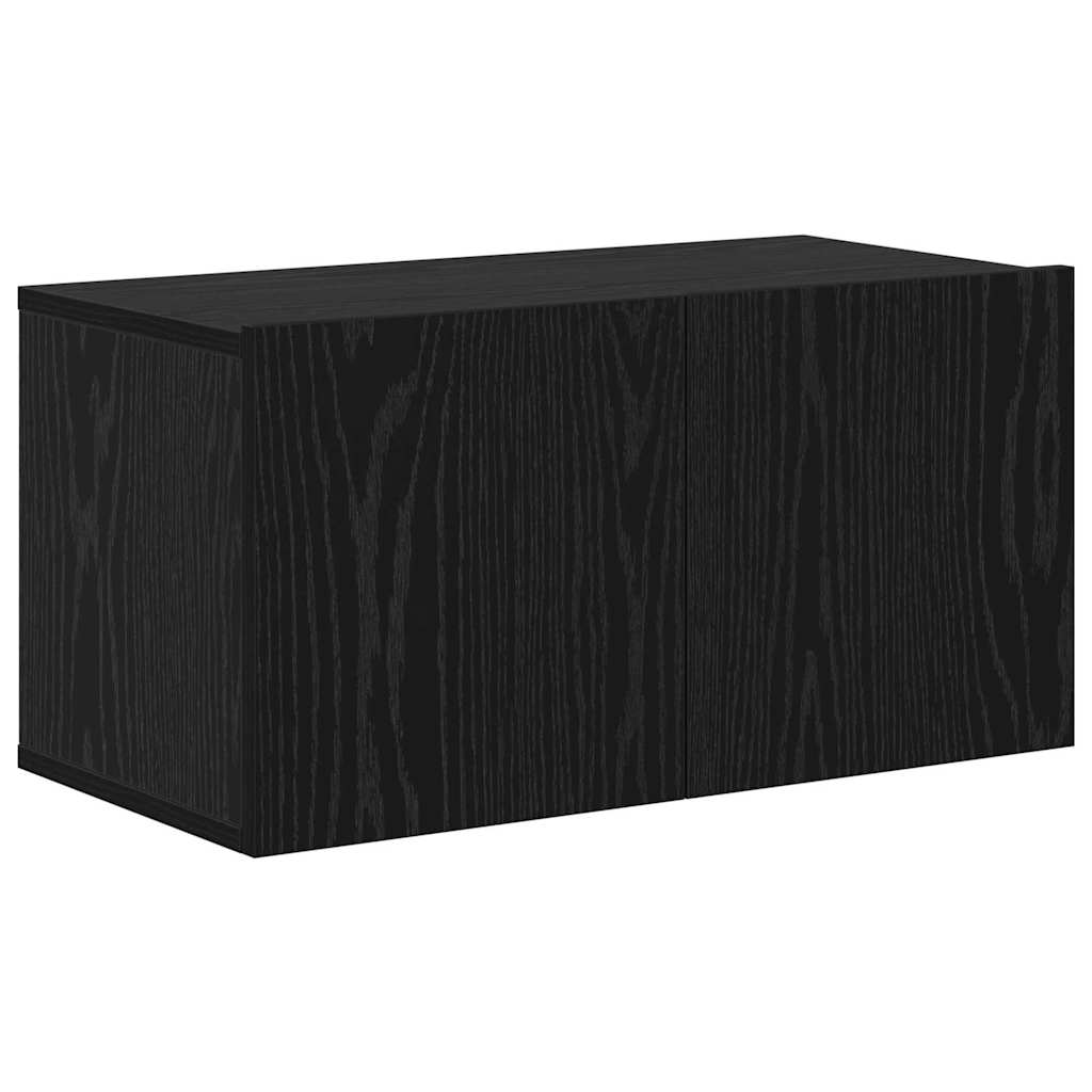 Set mobile TV 8 pcs Rovere Nero Legno multistrato | homemem39
