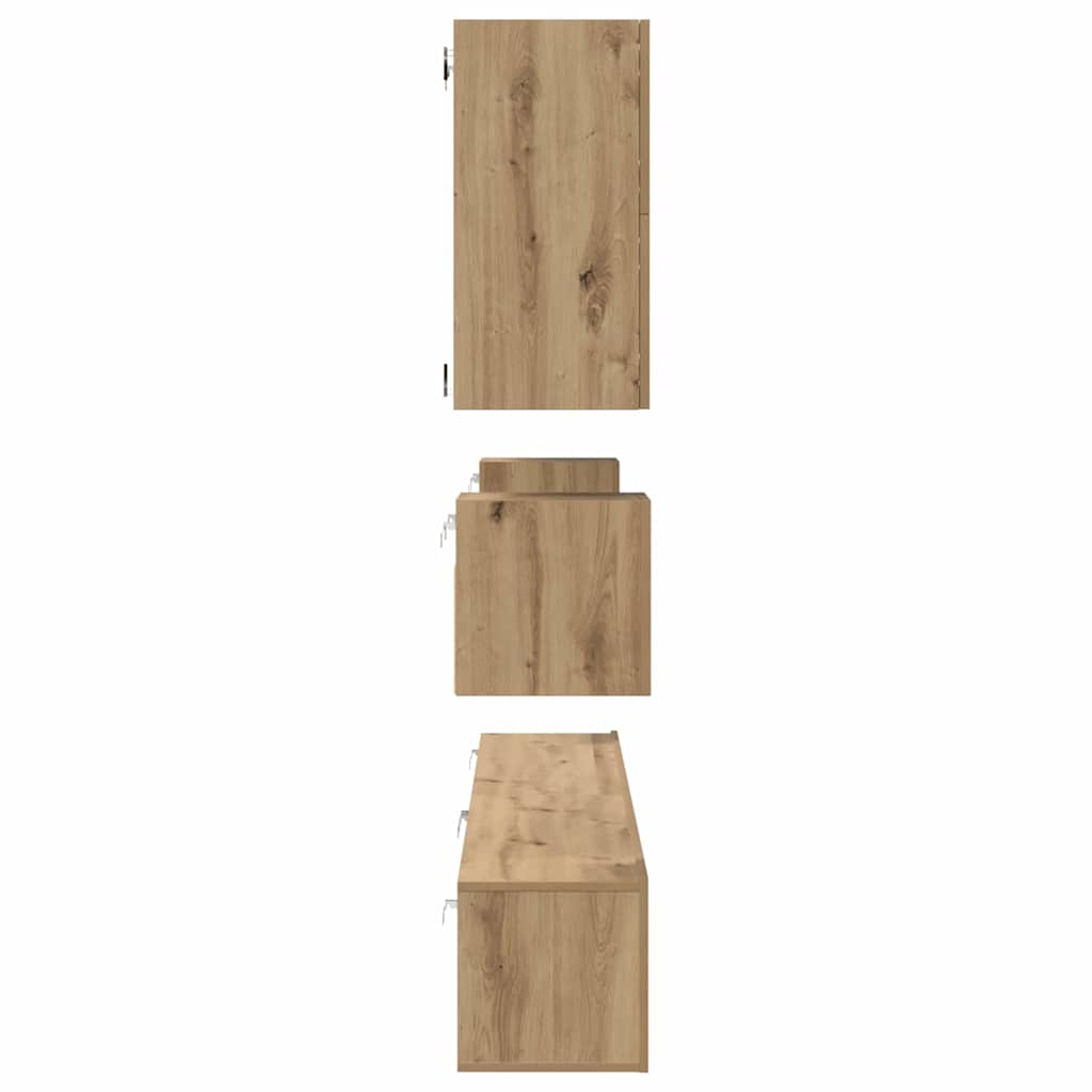 Set mobile TV 8 pcs Rovere artigianale Legno multistrato | homemem39