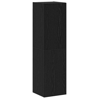 Set mobile TV 4 pcs Rovere nero 200 x 30 x 30 cm