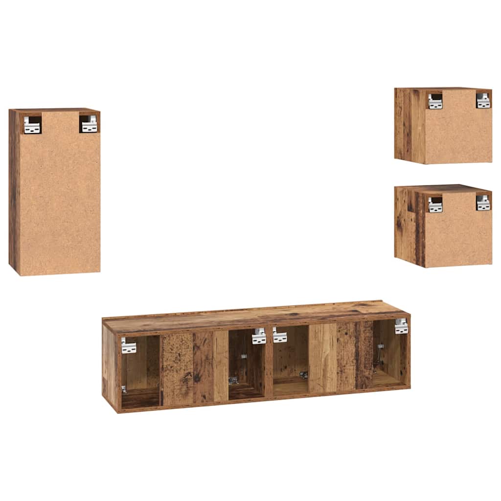 Set di Mobili TV 5 pcs Legno vecchio 30.5 x 30 x 60 cm