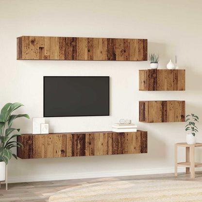 Set mobile TV 8 pcs Legno vecchio 60 x 30 x 30 cm