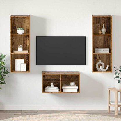 Set mobile TV Legno vecchio 37 x 37 x 107 cm Legno multistrato