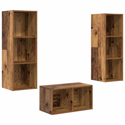 Set mobile TV Legno vecchio 37 x 37 x 107 cm Legno multistrato