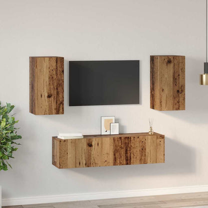 Set mobile TV 4 pcs Legno vecchio 60 x 30 x 30 cm