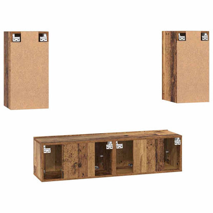 Set mobile TV 4 pcs Legno vecchio 60 x 30 x 30 cm