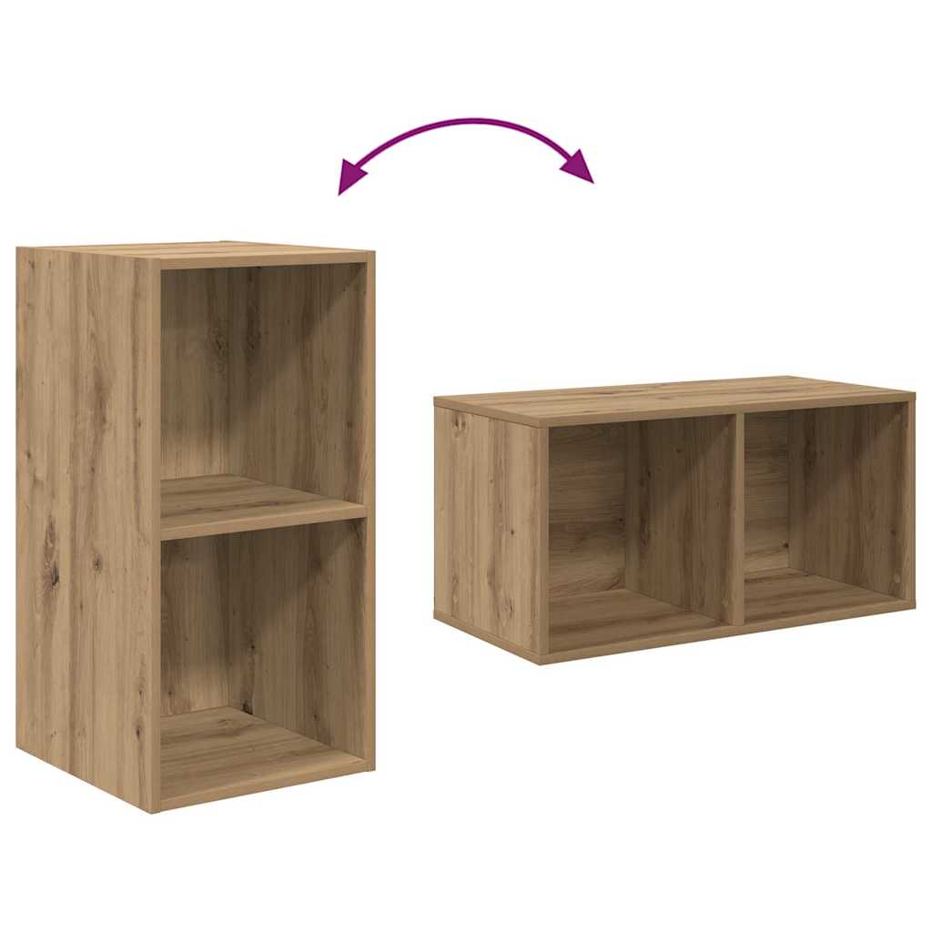 Set mobile TV 3 pz Rovere artigianale Legno ingegnerizzato