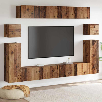 Unità TV 4 pcs Legno vecchio Legno multistrato