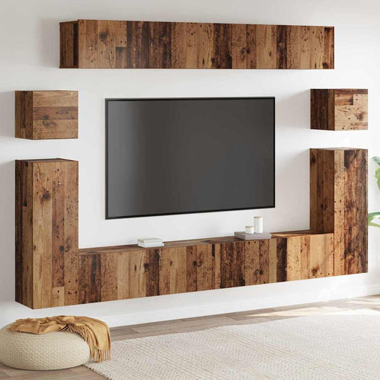 Unità TV 4 pcs Legno vecchio Legno multistrato