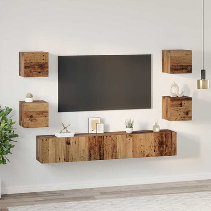 Set mobile TV 7 pcs Legno vecchio 60 x 30 x 30 cm