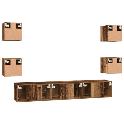 Set mobile TV 7 pcs Legno vecchio 60 x 30 x 30 cm