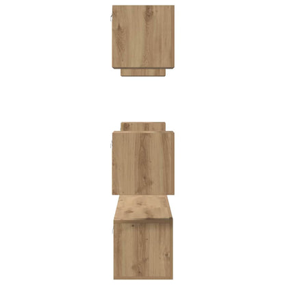 Set mobile TV 7 pz Rovere artigianale Legno ingegnerizzato | homemem39
