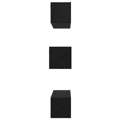 Set mobile TV 6 pcs Rovere Nero Legno multistrato | homemem39
