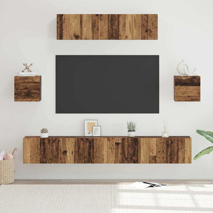 Set mobile TV 7 pcs Legno vecchio 80 x 30 x 30 cm