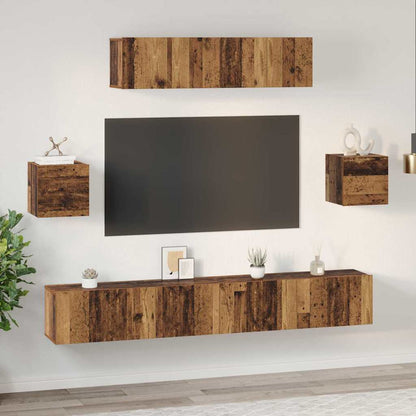 Set mobile TV 7 pcs Legno vecchio 80 x 30 x 30 cm