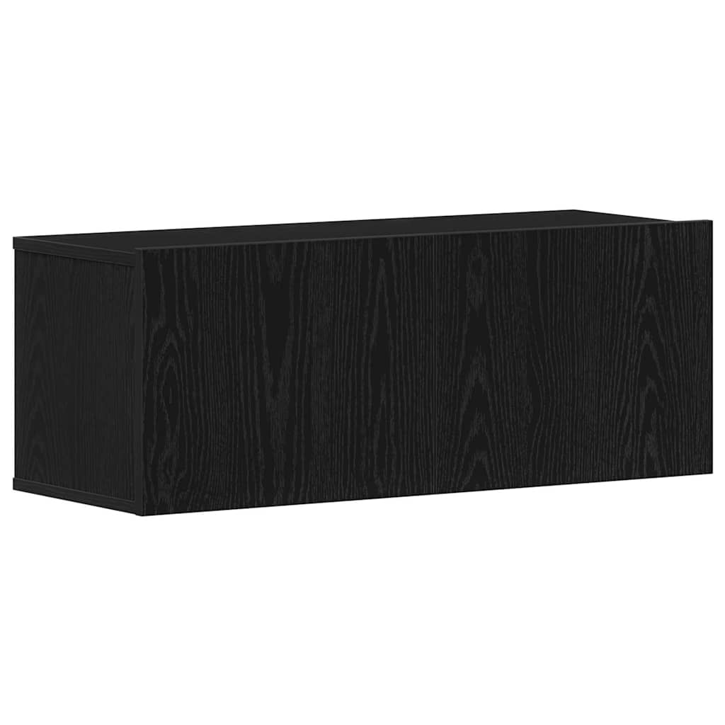 Set mobile TV 7 pcs Rovere Nero Legno multistrato | homemem39