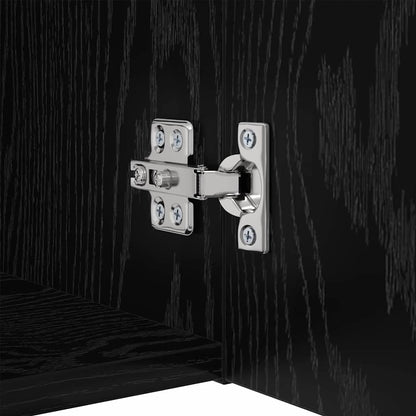 Set mobile TV 9 pcs Rovere Nero Legno multistrato | homemem39