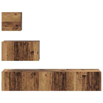 Set mobile TV 4 pcs Legno vecchio 80 x 30 x 30 cm