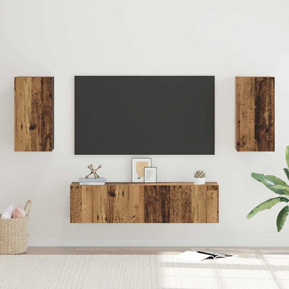 Set mobile TV 4 pcs Legno vecchio 30.5 x 30 x 60 cm