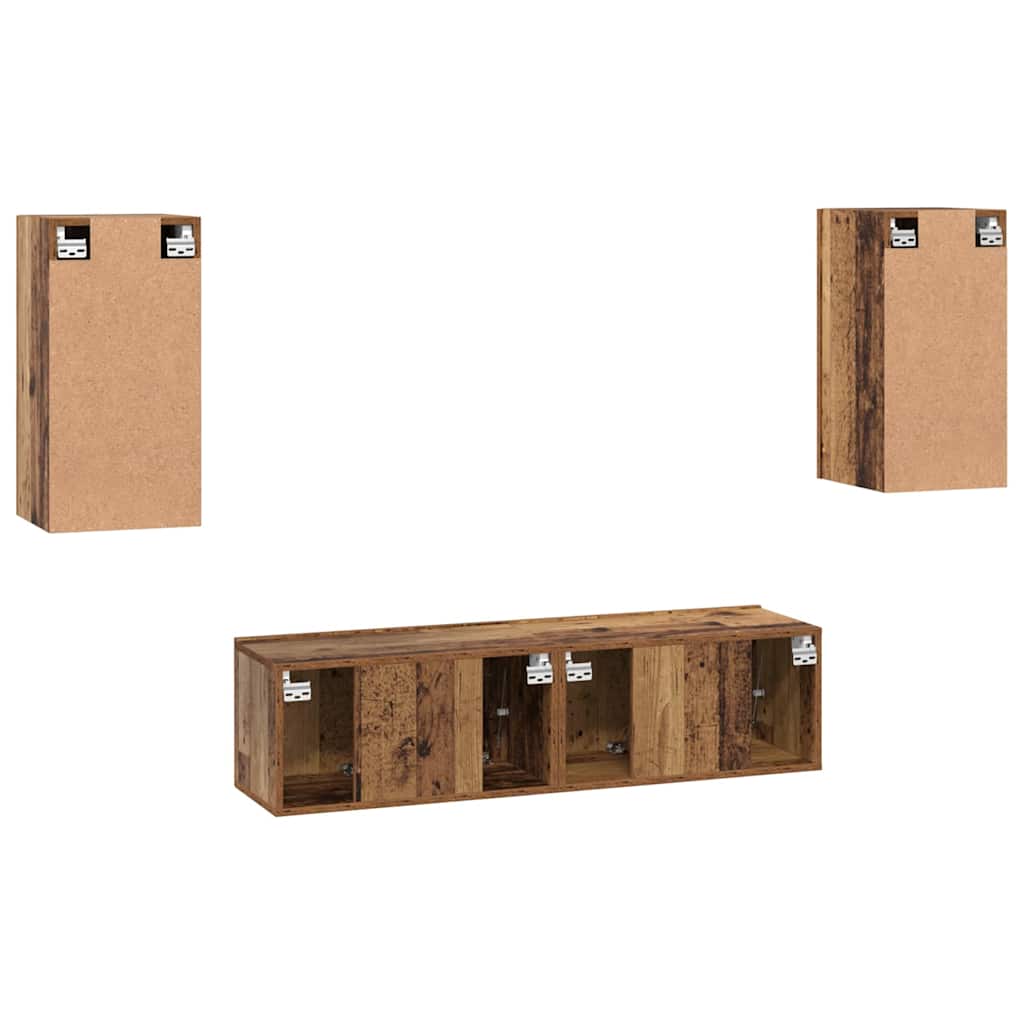 Set mobile TV 4 pcs Legno vecchio 30.5 x 30 x 60 cm
