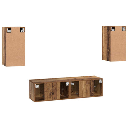 Set mobile TV 4 pcs Legno vecchio 30.5 x 30 x 60 cm
