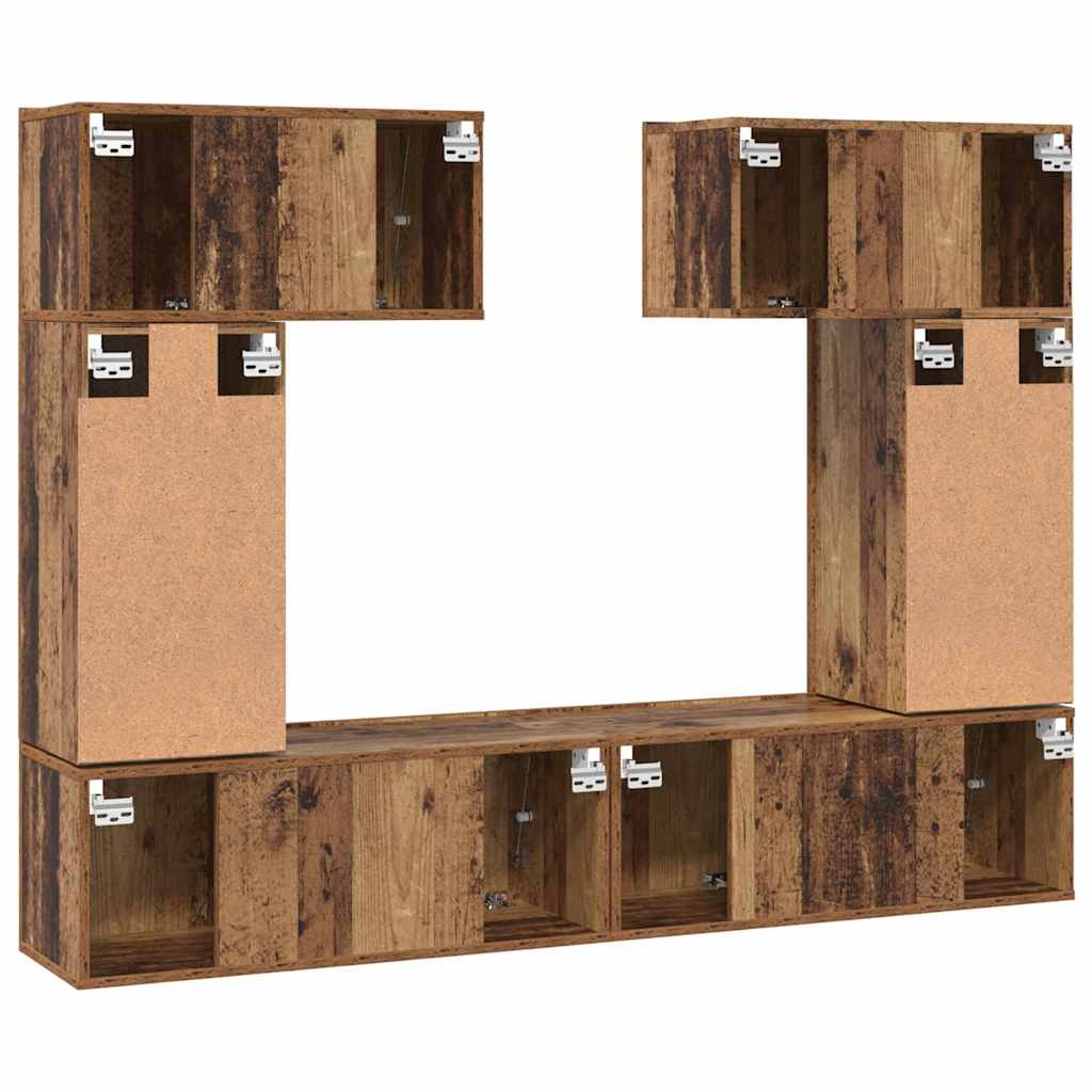Set mobile TV 6 pcs Legno vecchio 80 x 30 x 30 cm