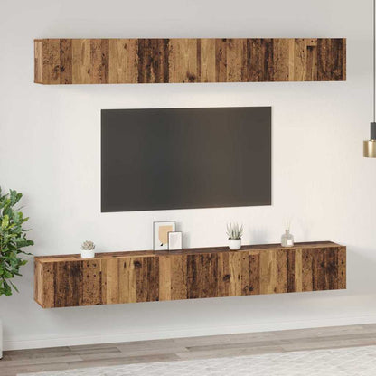 Set mobile TV 6 pcs Legno vecchio 80 x 30 x 30 cm