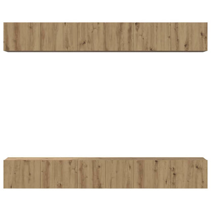 Set mobile TV 6 pcs rovere artigianale 80 x 30 x 30 cm