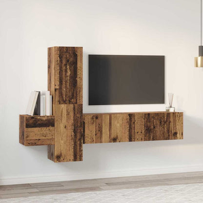 Set mobile TV 5 pcs Legno vecchio 181 x 30 x 120 cm
