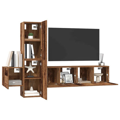 Set mobile TV 5 pcs Legno vecchio 181 x 30 x 120 cm