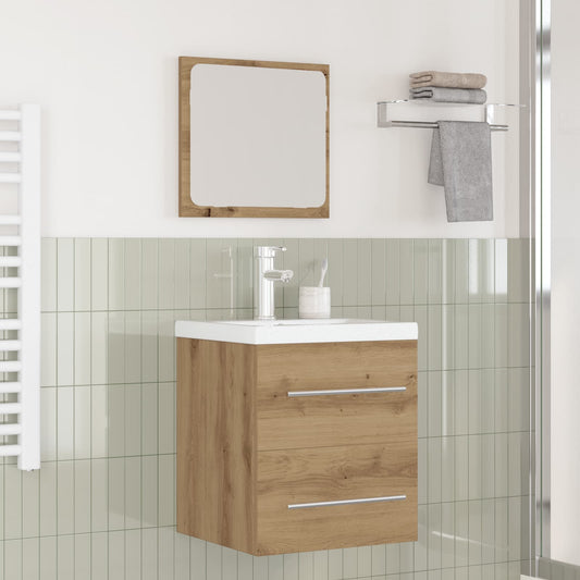 Set di mobili per il bagno 2 pcs Rovere artigianale | homemem39