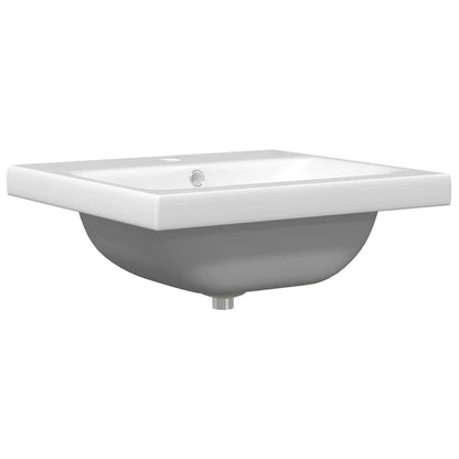 Set di mobili per il bagno 2 pcs Legno Antico e Bianco | homemem39